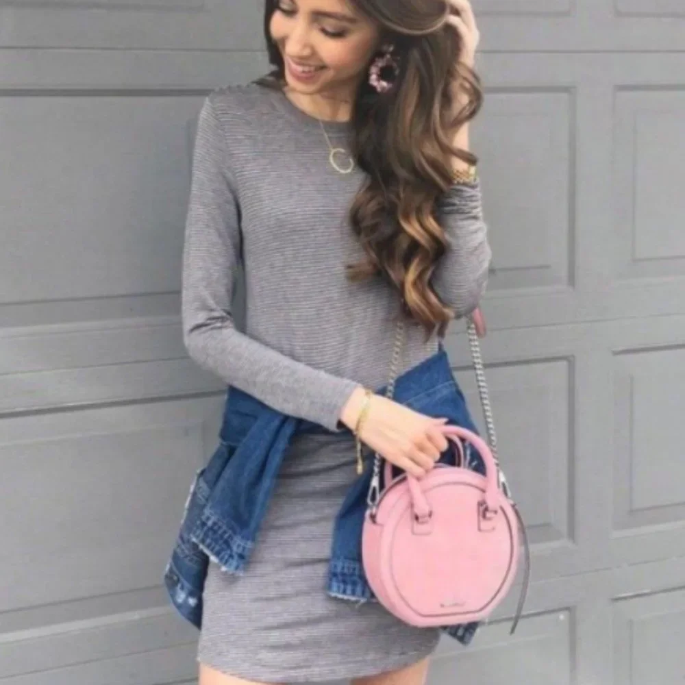 REBECCA MINKOFF BREE Circle Leather Crossbody MSRP$245 in Phony Clearance